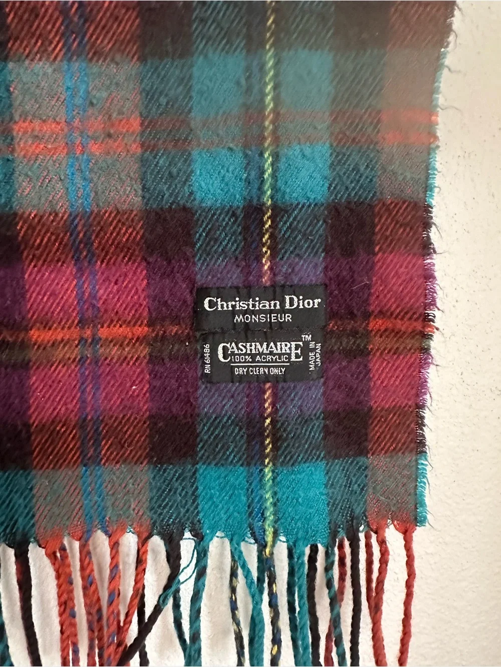 Vintage Christian Dior Monsieur scarf